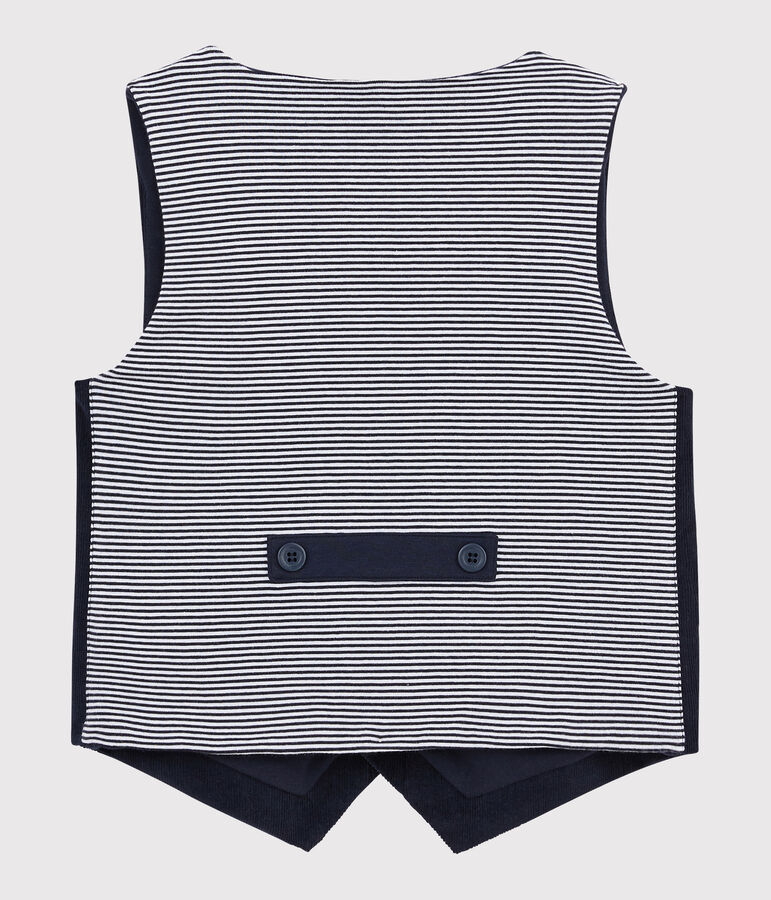 Boys' waistcoat blue