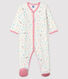 Baby Girls' Confetti Print Velour Sleepsuit