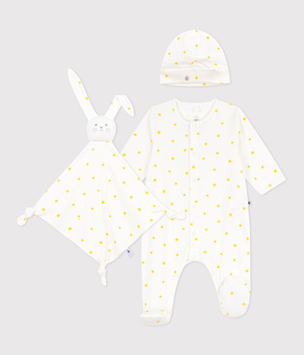 Newborn babies' sun print cotton gift set multicolor