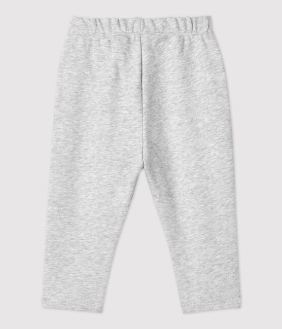 Babies' Organic Fleece Trousers BELUGA CHINE grey