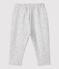 Babies' Organic Fleece Trousers BELUGA CHINE grey