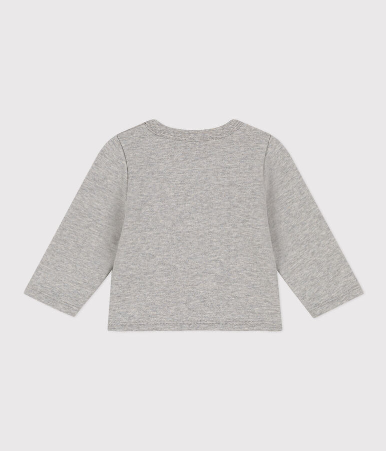 Babies' Fleece Cardigan CHATON CHINE grey