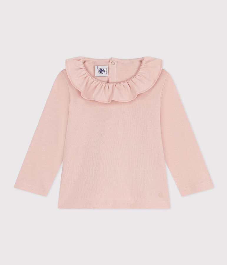 Babies' Long-Sleeved Cotton Blouse pink