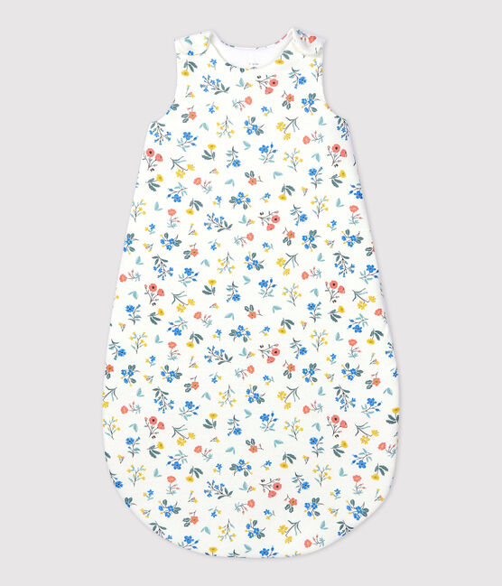 Babies' Cotton Sleeping Bag MARSHMALLOW white/MULTICO white
