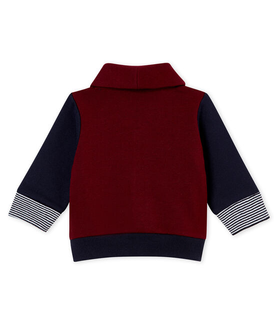 Baby boy's cotton sweatshirt cardigan OGRE red/SMOKING blue
