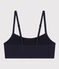 Women's Cotton and Elastane Bralette SMOKING blue
