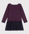 Girls' Thick Cotton and Cotton Gauze Stripy Dress LITTORAL CHINE /STOP