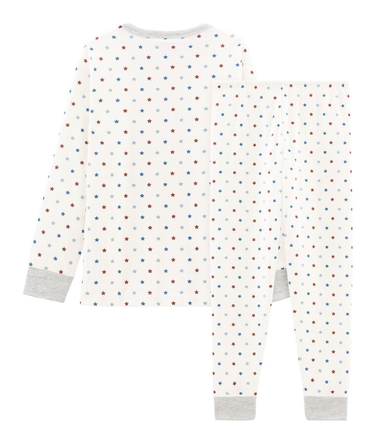 Boys' Tube Knit Pyjamas white/multicolor