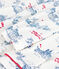 Children's Paris print cotton pyjamas with buttons white/multicolor