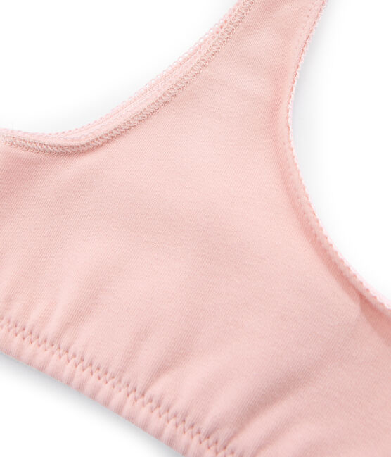 Girls' Padded Crop Top FLEUR pink
