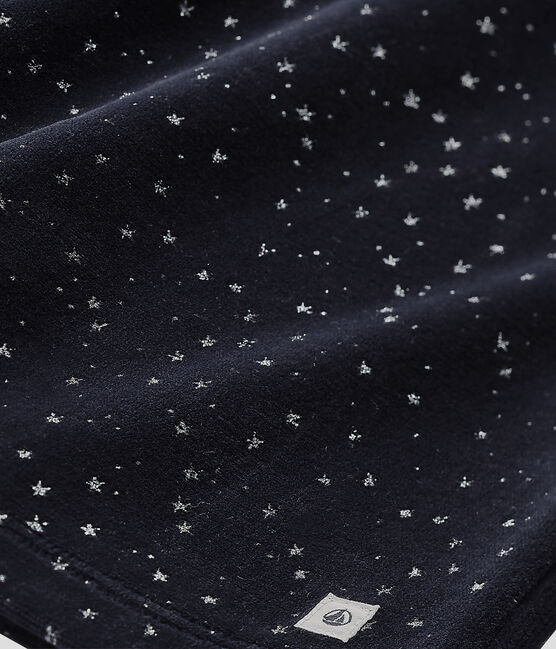 Girl's terry velour pyjamas SMOKING blue/ARGENT grey