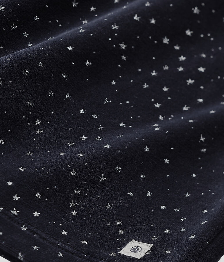 Girl's terry velour pyjamas blue/grey