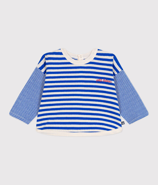 Babies' long sleeved stripy cotton T-shirt PERSE /AVALANCHE