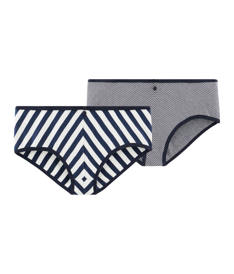 Set of 2 women's high-rise pants multicolor