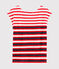 Women's linen T-Shirt MARSHMALLOW white/PEPS red/MEDIEVAL