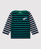 Babies' Cotton Breton Top MARSHMALLOW white/MULTICO white