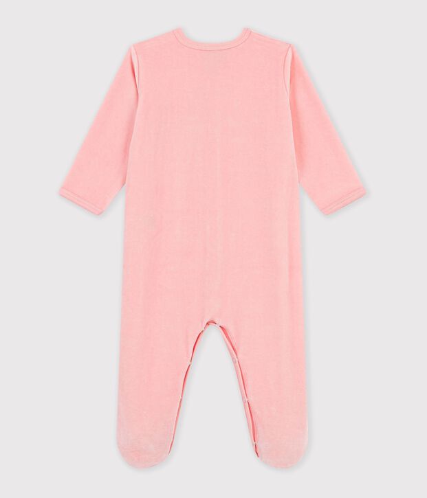 Dors-bien en bouclette velours pink