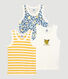Boys' Panther Print Cotton Vests - 3-Pack
