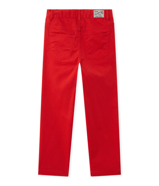 Boy's gabardine pants FROUFROU red