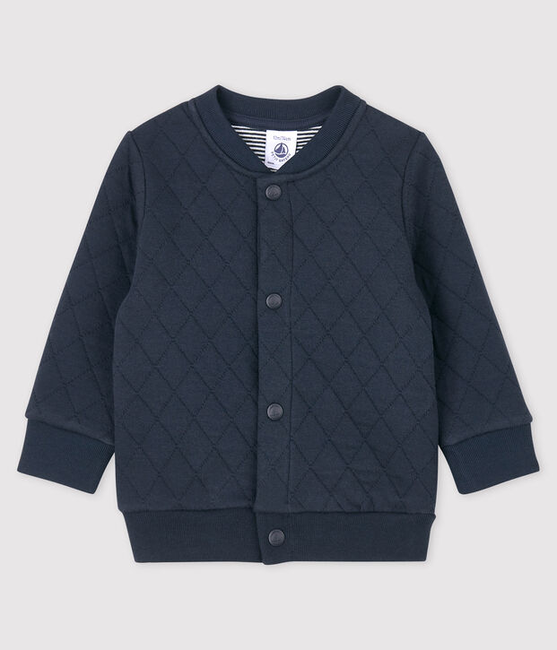 Babies' Tube Knit Cardigan blue