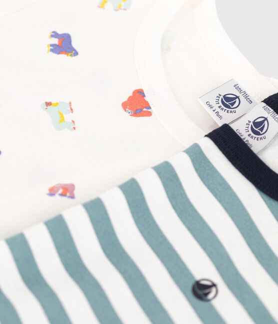 Boys' Blue Striped and Gorilla Cotton Pyjamas - 2-Pack variante 1