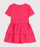 Girls' short-sleeved dress GLOSS pink