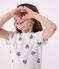 Children's floral cotton pyjamas MARSHMALLOW /SPI /MULTICO