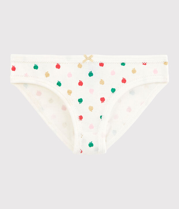 Girls' Cotton Knickers white/multicolor