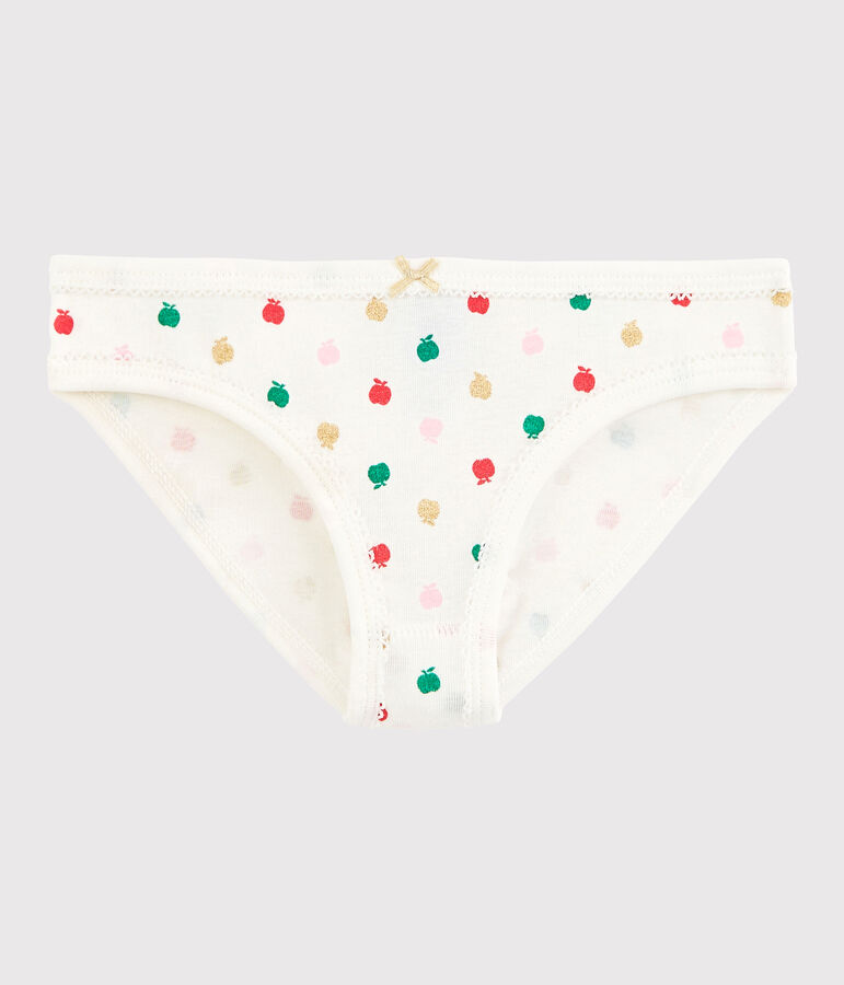 Girls' Cotton Knickers white/multicolor