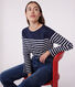 Women's long-sleeved cotton Breton top