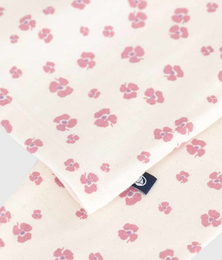 Children's printed cotton cardigan Ecru/multicolor