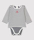 Babies' Sailor Striped Organic Cotton Bodysuit