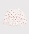 Children's long-sleeved cotton blouse printed with bows Ecru/red