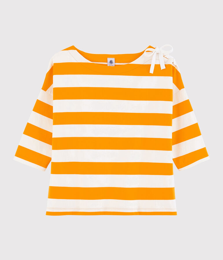 Women's Breton Top yellow/white