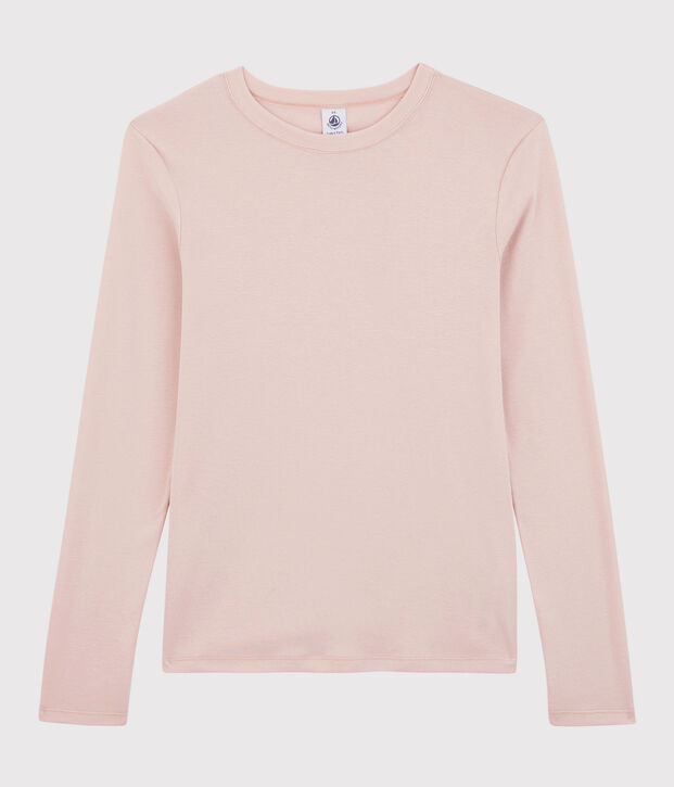 Women's Iconic Round-Neck Cotton T-Shirt pink