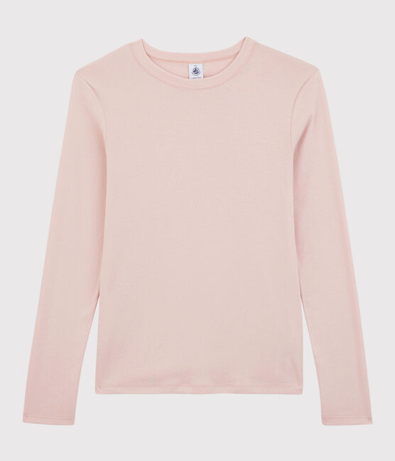 Women's Iconic Round-Neck Cotton T-Shirt GLOVE pink