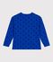 Children's long-sleeved printed cotton T-shirt OLYMPIC+SOIR blue