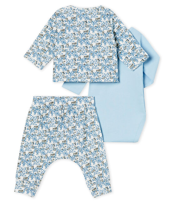 Baby Boys' Ribbed Clothing - 3-piece set MARSHMALLOW white/MULTICO white