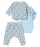 Baby Boys' Ribbed Clothing - 3-piece set MARSHMALLOW white/MULTICO white