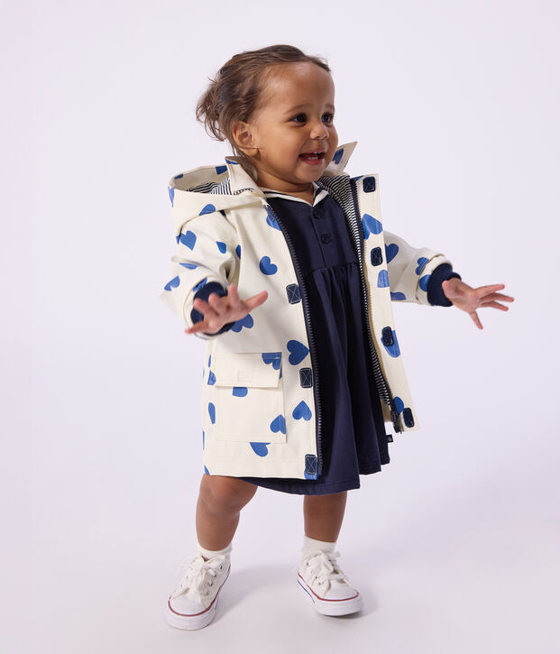 Babies' iconic raincoat blue/blue