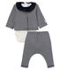Baby girls' striped clothing - 3-piece set