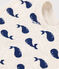 Cotton Whale Bib MONTELIMAR beige/MEDIEVAL blue