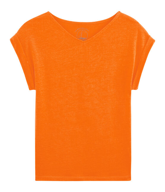 Women's Linen T-Shirt TIGER