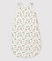 Babies' Floral Organic Cotton Sleeping Bag MARSHMALLOW white/MULTICO white