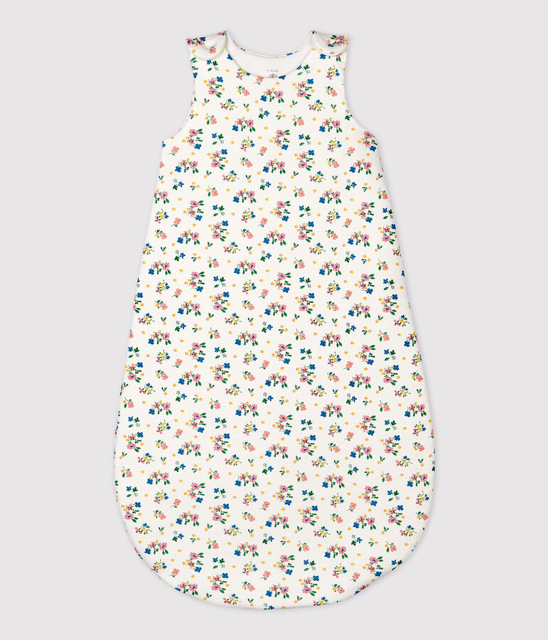 Babies' Floral Organic Cotton Sleeping Bag white/multicolor
