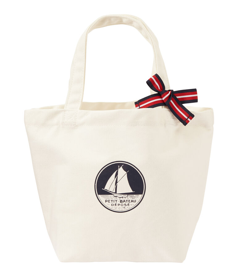 Girl's canvas bag white