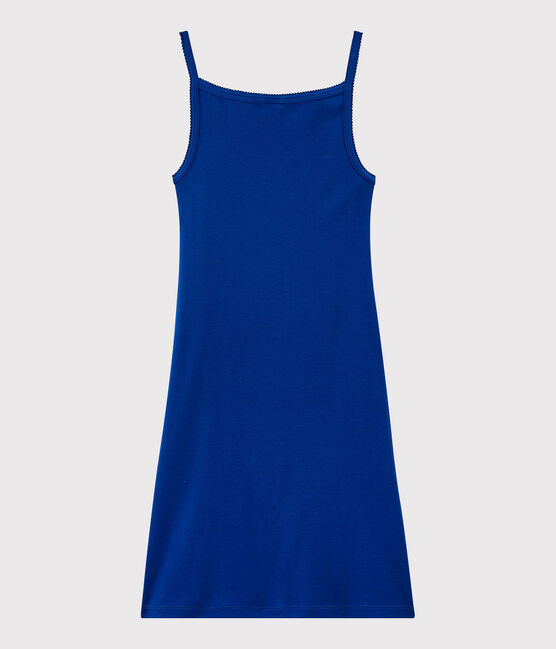 Women's Iconic Strappy Cotton Dress SURF blue