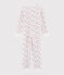 Girls' Jumpsuit in Brushed Terry Towelling MARSHMALLOW white/MULTICO white