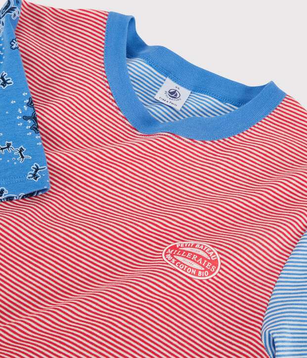 Women's Iconic Organic Cotton Round Neck T-Shirt red/multicolor