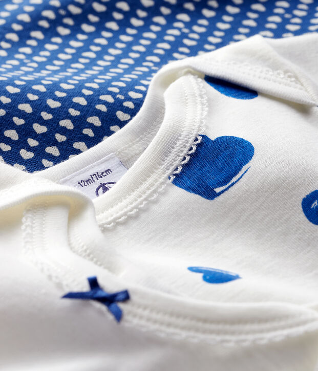 Baby girls' short-sleeved bodysuit - Set of 3 multicolor